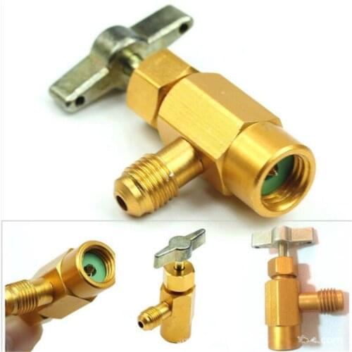 1pc Car Air Conditioner Refill Refrigerant Tap Valve Bottle Opener Adapter Refueling Conditioning Tool