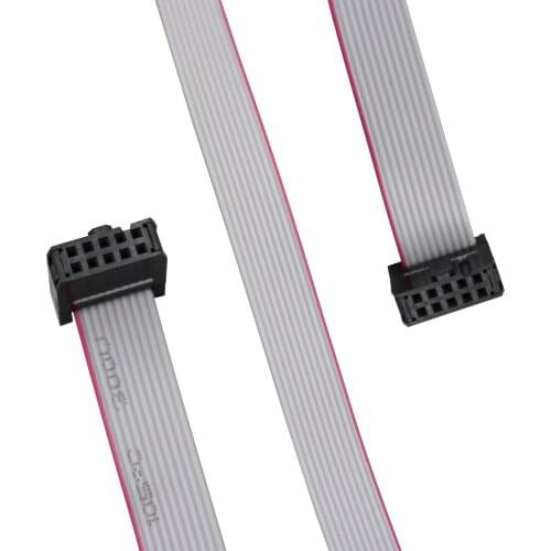 10Pcs IDC 10Pin Hard Drive Data Extension Wire Flat Ribbon Cable Connector 50cm