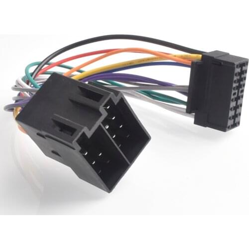 16Pin Car Stereo Radio Harness ISO for Sony Radio to ISO Radio Play Plug Auto Adapter Wiring Harness Connector