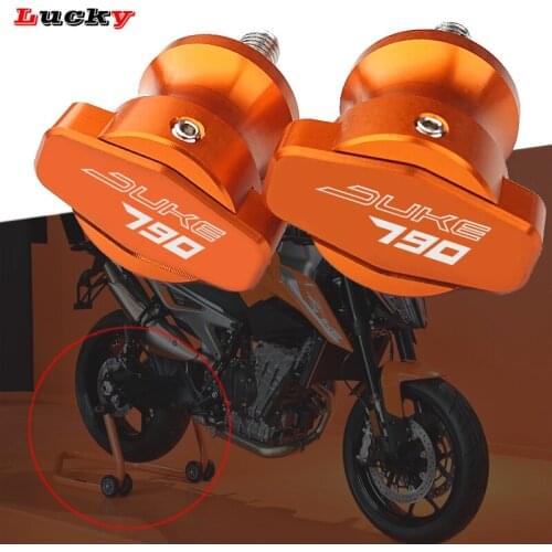 2018-2019 High Quality Accessories Spools Fit 10M For KTM DUKE 790 DUKE790 Motorcycle Swingarm Sliders Spools Stand Screws Cover