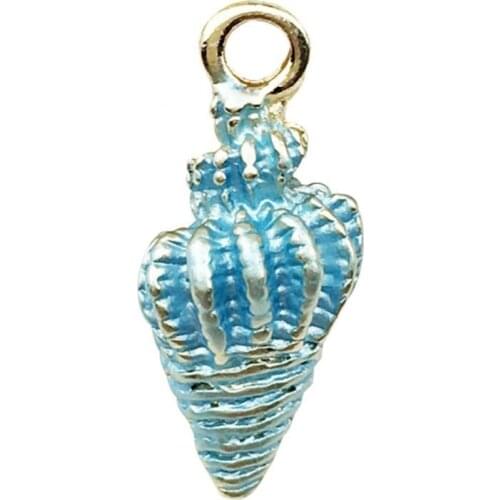 70% Hot Sale 10Pcs Ocean Conch Seashell Starfish Pendant Charms Handmade DIY Jewelry Making