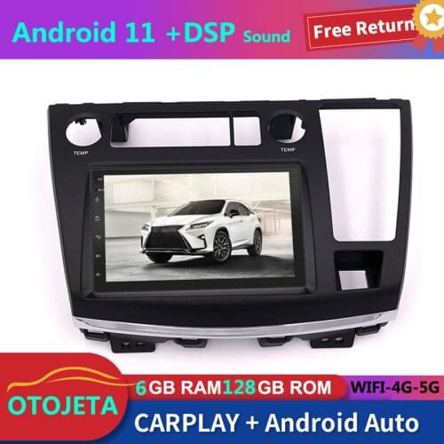 For Nissan Elgrand E51 2002-2010 Car Radio Stereo GPS Navigator 128GB Rom Autoradio 2Din Android 11 Bluetooth Multimedia Player
