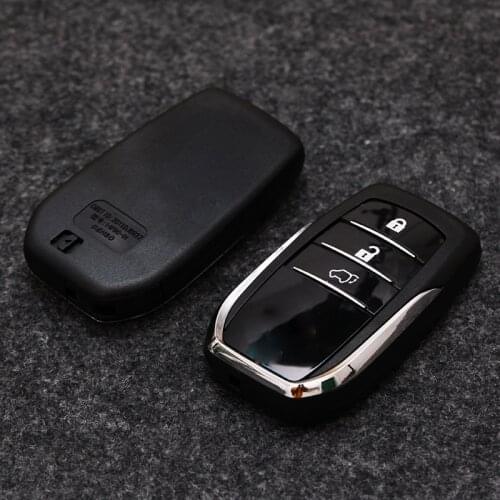 3 Button Smart Remote Key Shell Case For Toyota RAV4 Highlander Camry New Prado Key Shell With Logo
