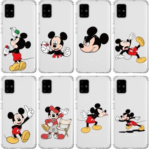 Disney Anime Style Transparent Phone Case Hull For Samsung Galaxy A 50 51 20 71 70 40 30 10 80 E 5G S Shell Art Cell Cove