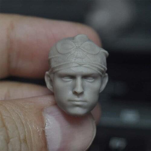 DIY Unpainted 1/12 Spider Hero Tom Holland Head Sculpt Male Soldier Head Carving Fit 6'' ML SHF MAFEX Action Figure