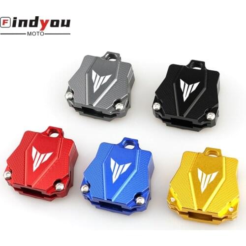 For YAMAHA MT09 MT07 R1 R6 XJR1300 FJR1300 FZ1 FZ6 High Quality Motorcycle Aluminum Key Chain Cover Case Shell With LOGO "MT"