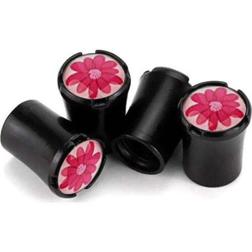 4pcs/Lot Flower Car Tire Valve Caps For BMW X1 X3 X4 X5 X6 X7 E90 E60 E36 E93 Wheel Tires Air Dust Waterproof Screw Airtight Cap