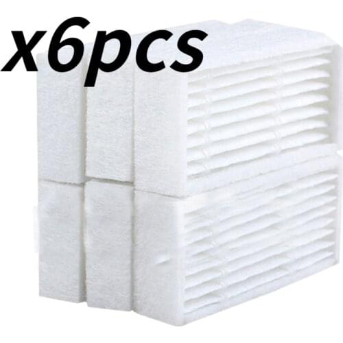 6 pieces/lot Robot Vacuum Cleaner Parts HEPA Filter for RV-R300 rv r300 RV-R310 Robotic Vacuum Cleaner Accessories