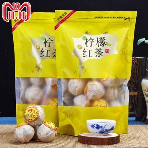 Chinese Fujian lemon Red tea The Premium lemon Balck Tea Beauty Slimming Diuretic Down Three Black teagift