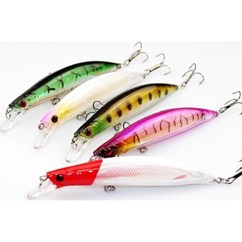 KKWEZVA 11CM-12.9GLures Laser Minnow Fishing Lure pesca hooks fish wobbler tackle crankbait artificial japan hard bait swimbait