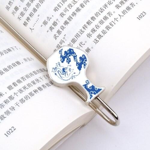Classical Metal Bookmarks Creative Features Enamel Gifts for Student Office Stationery