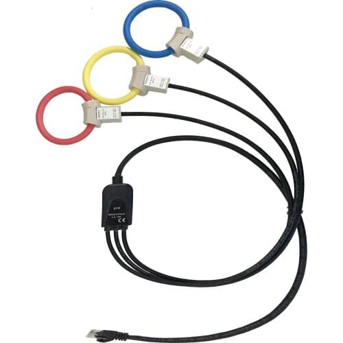 Hot selling Flexible Rogowski coil current sensor with built-in Integrator and RJ45 / 8Pin connector