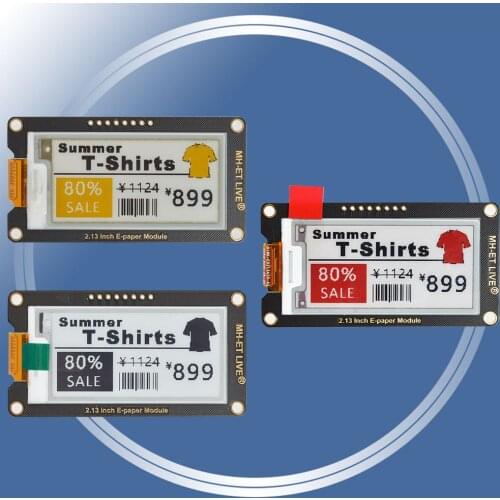 2.13" 2.13 Inch Epaper Module E-paper E-Ink EInk Display Screen SPI Support For Arduino UNO STM32 Raspberry PI ESP32