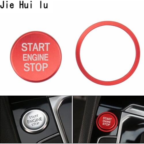 Car Engine Start Stop Button Sticker Ring Ignition Trim Cover Decoration For Golf 7 MK7 Arteon Passat B8 Car Styling
