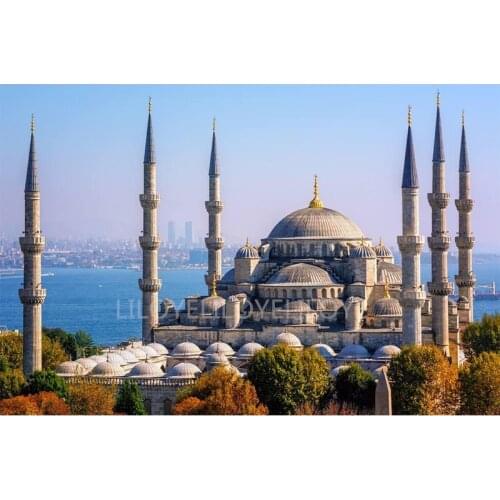 New 5d Diy Diamond Embroidery sultan ahmed mosque Diamond Painting Cross Stitch Picture By number Mosaic Wedding Decoration TY41