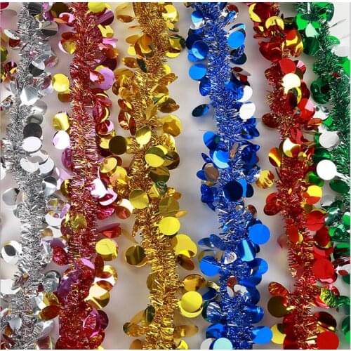 Two ten-color new 2 meter long tops Ribbon pull flowers birthday party party window classroom decoration supplies