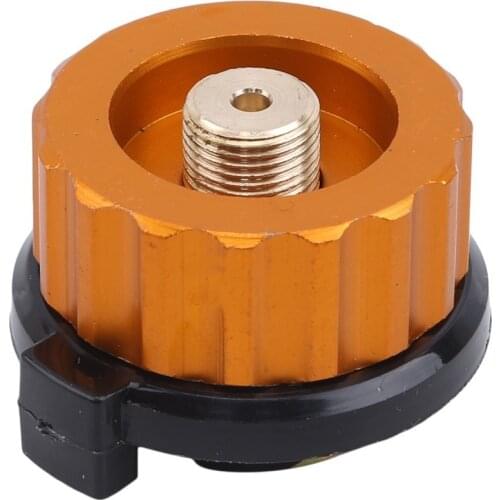 Outdoor Camping Stove Burner Adaptor Hiking Split Type Furnace Converter Connector Auto-off Gas Cartridge Tank cylinder Adapter