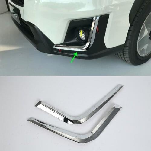 OUBOLUN ABS chrome exterior car accessories front foglight cover high quality For SUBARU XV 2017
