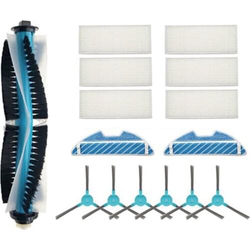 Dust Hepa Filter Side Brush Mop Pad Roller Brush For Cecotec Conga 1390 Cecotec Conga 1290 Robotic Vacuum Cleaner Parts