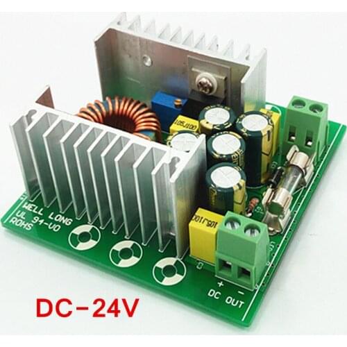 DC-DC 12A Adjustable Buck Module, 5-30V 24v to 1.2-36V Regulator Module,Default output 24V