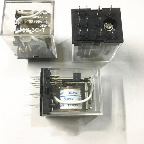 1pcs Relay WJ152-3C-T is the same as MY3N-J DC24V relay 11 feet 5A DC24V