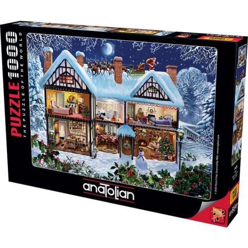 Christmas Steve Crisp 1000 Piece Jigsaw Puzzle Paper Jigsaw Puzzle Educational Mind ZekaOyun Holiday Decoration Table Gift 66x48 Cm horizontal