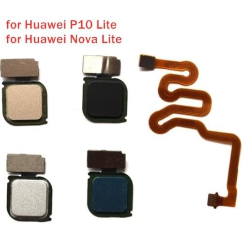 For Huawei P10 Lite Fingerprint Sensor Scanner Connector Home Button Key Touch ID Flex Cable Repair Replace Parts Test QC