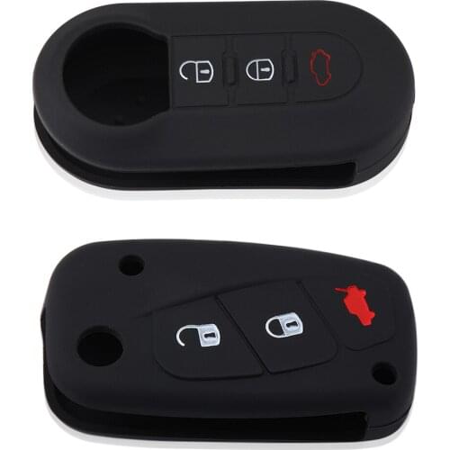 3 Button Silicone Car Remote Key Fob Shell Cover Case For Fiat 500 Panda Florino Qubo Ducato Bravo Doblo Linea Punto Stilo Iveco