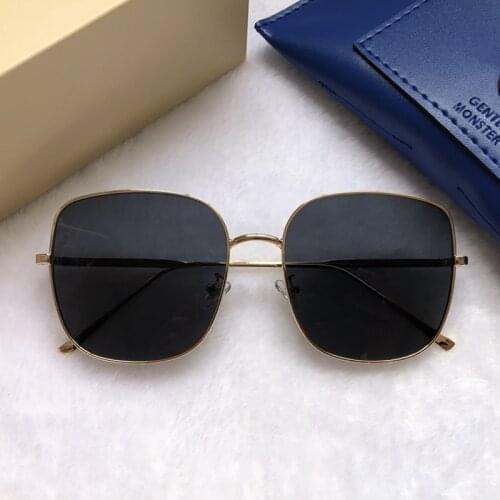 2021 Classic Men GM Sunglasses Golden Frame Outdoor UV400 Sun glasses Fashion Women Metal Driving Sunglasses Box Package Bling