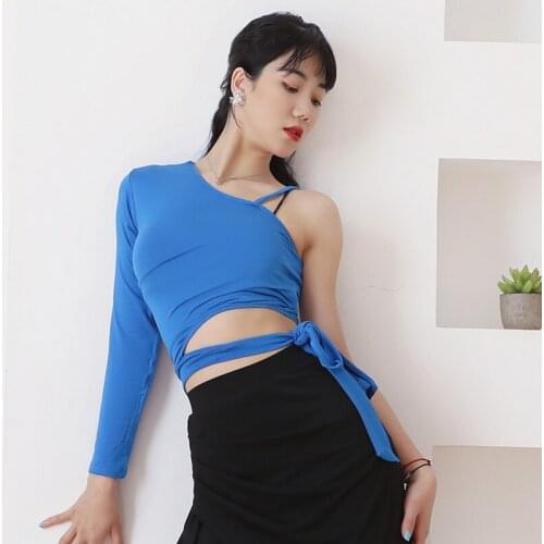 Latina Dance Tops Women Designer Clothes Sexy Ballroom Practice Wear Stage Costume Tango Dancewear Salsa Dancing Outfit JL3263