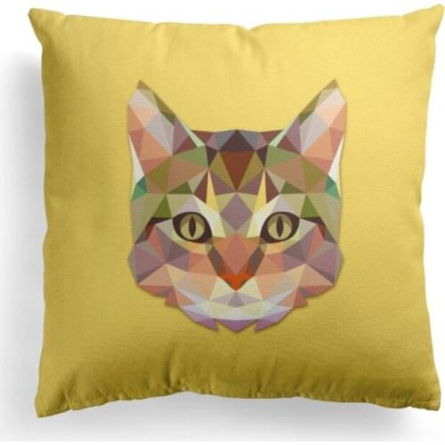 Turkish 80x80 home casual patio furniture cat printed outdoor seat cushions
