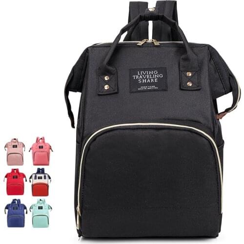 Large Capacity Mummy Maternity Nappy Bag Outdoor Moms Backpack Nursing Bag Mummy Travel Backpack Zippers Baby Care Bag