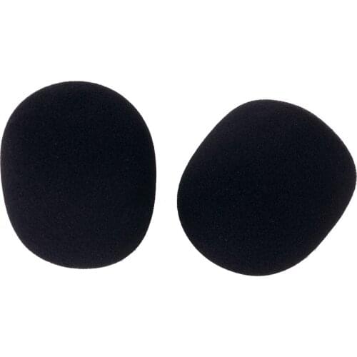 2 Pieces Condenser Microphones Windscreen Wind Muff for Studio Conference Accessory, Black