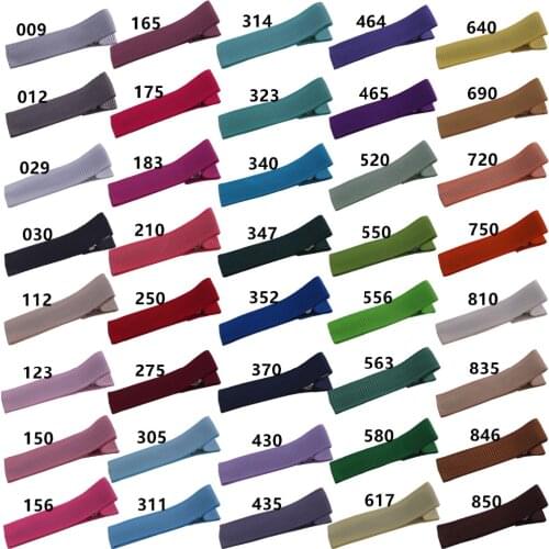 10 pcs 4.5CM Hair Clips Hairpins Single prong Clips Lined Clips Baby girls Hair barrettes DIY Hair bows Making Supplies