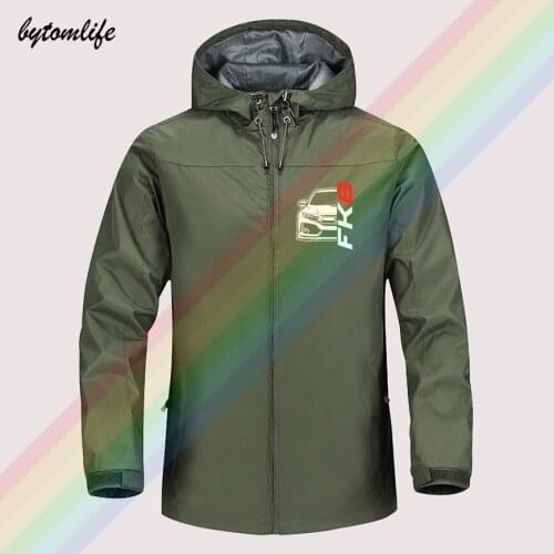 2021 Honda Genzo Civic FK8 TypeR Outdoor Mountaineering Windproof Jacket Hooded Comfortable Men Fashion High Quality Asian Size