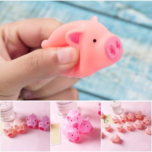 3pcs Silicone Pig Baby Bath Toys Non-toxic And Cute Fun Durable Reusable Toys For Children To Release Stress Drop Shipping
