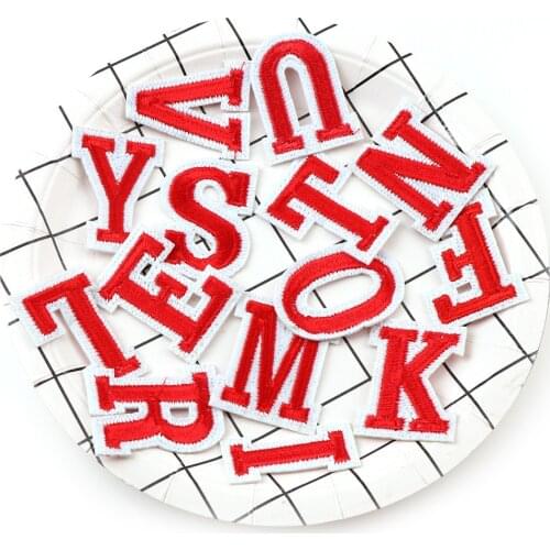 4 Colors 3DAlphabet Letter Badges Embroidered Glue On Patch Colorful Name Tags Hat Bag Shirt DIY Logo Emblems Crafts Decorations