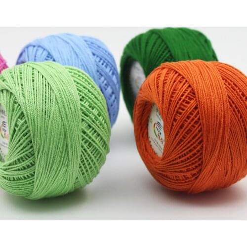 5 Pieces 50G Lace Crochet Yarn Crochet Thread Knitting Yarn Cotton Coaster Thread Spring and Summer Special Offer Wool yarn