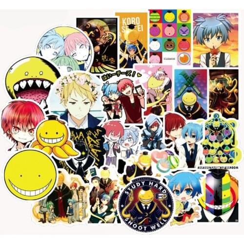 10/30/50Pcs Japan Anime Assassination Classroom Graffiti Cartoon Stickers for Luggage Laptop Skateboard Bicycle Decal Sticker