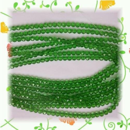 8mm Grass Green Colour Crystal Quartz Football Round Beads