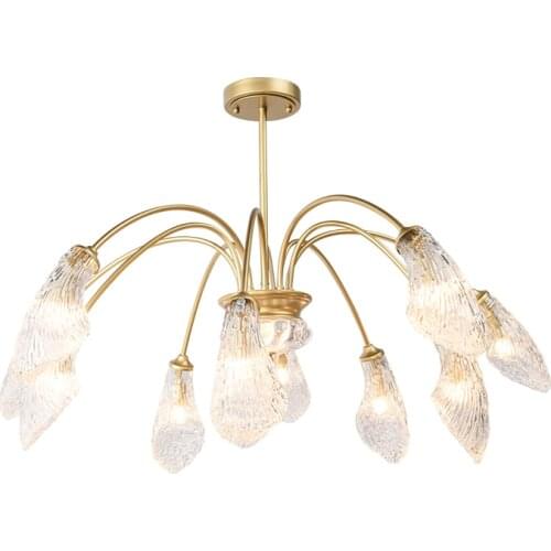 American light luxury bedroom warm light chandelier modern creative living room simple dining room lighting