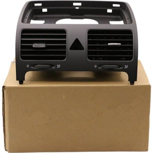CAR PARTS FRONT BLACK Central Air Outlet Vent Assembly FOR VW Volkswagen Golf MK5 GTI Rabbit MKV Jetta 1K0 819 728 F JH
