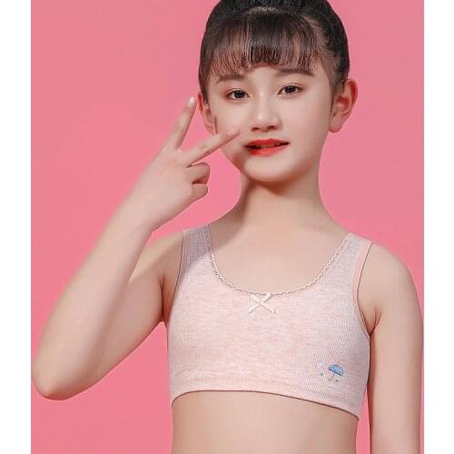 9-16 Years Children Girl Bra Underwear for Puberty Girls Tops Kids Underwear Bra Vest Childrens Teenage Camisole