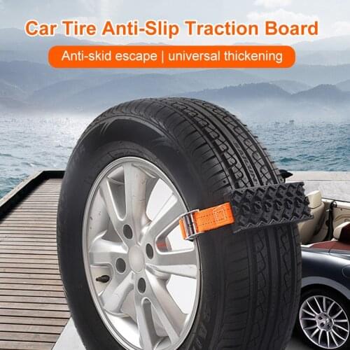 Car Tire Chain Anti-Slip Traction Board Escaper Traction Device for Snow Mud Sand Emergency Tire Strap for Car Truck SUV Offroad