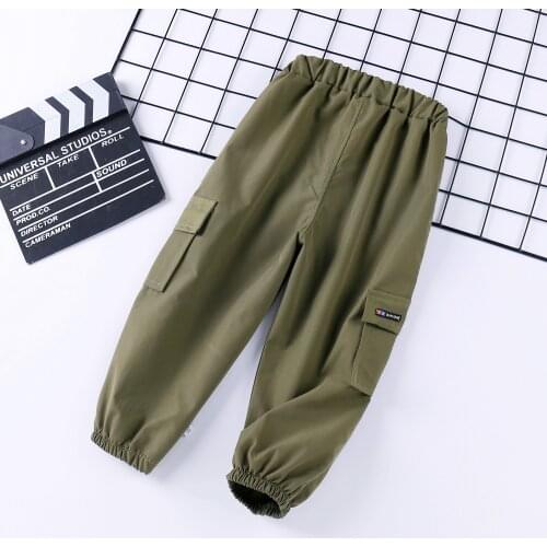 Kids Cargo Pants 2021 Summer Boys Clothes Trousers Casual Girls Pants Thin Style Toddler Pants 1 3 5 6 Years Old