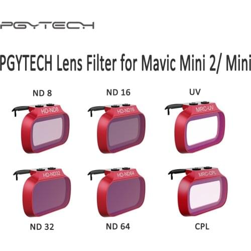 PGYTECH Mavic Mini 2 UV CPL Lens Filter Professional Version ND 8 16 32 64 Lens Filter For DJI Mavic Mini/Mini 2 Drone Accessori