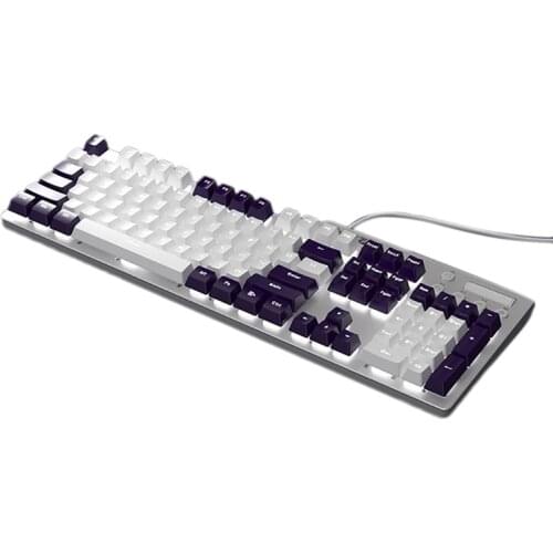 AJAZZ Mechanical Gaming Keyboard With Switches White Backlit 104 Keys Hot Swappable Programmable For Mac PC Laptop