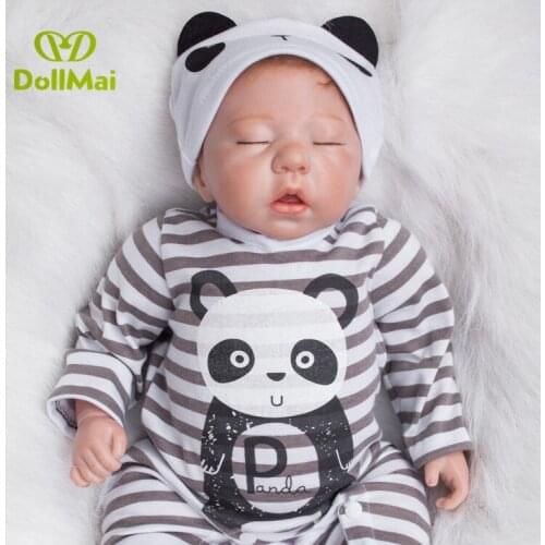 Reborn Baby Doll 50cm bebe reborn menino bonecas Toys For Girls soft body silicone vinyl Accompany Doll Lifelike gift