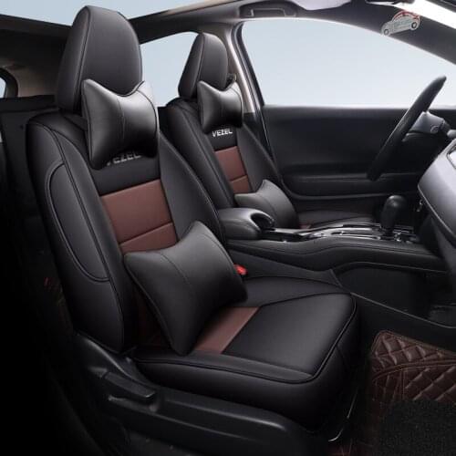 Custom fit Car seat cover For Honda vezel HR-V2014 2015 2016 2017 2018 2019 Leather waterproof Interior Accessories Seat Covers