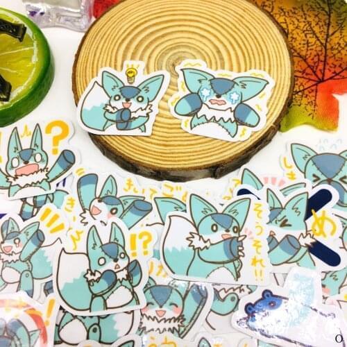 40 Pcs Cute fat fox Cartoon Sticker Waterproof For book Laptop Moto Skateboard Luggage Guitar Furnitur Decal Toy Stickers